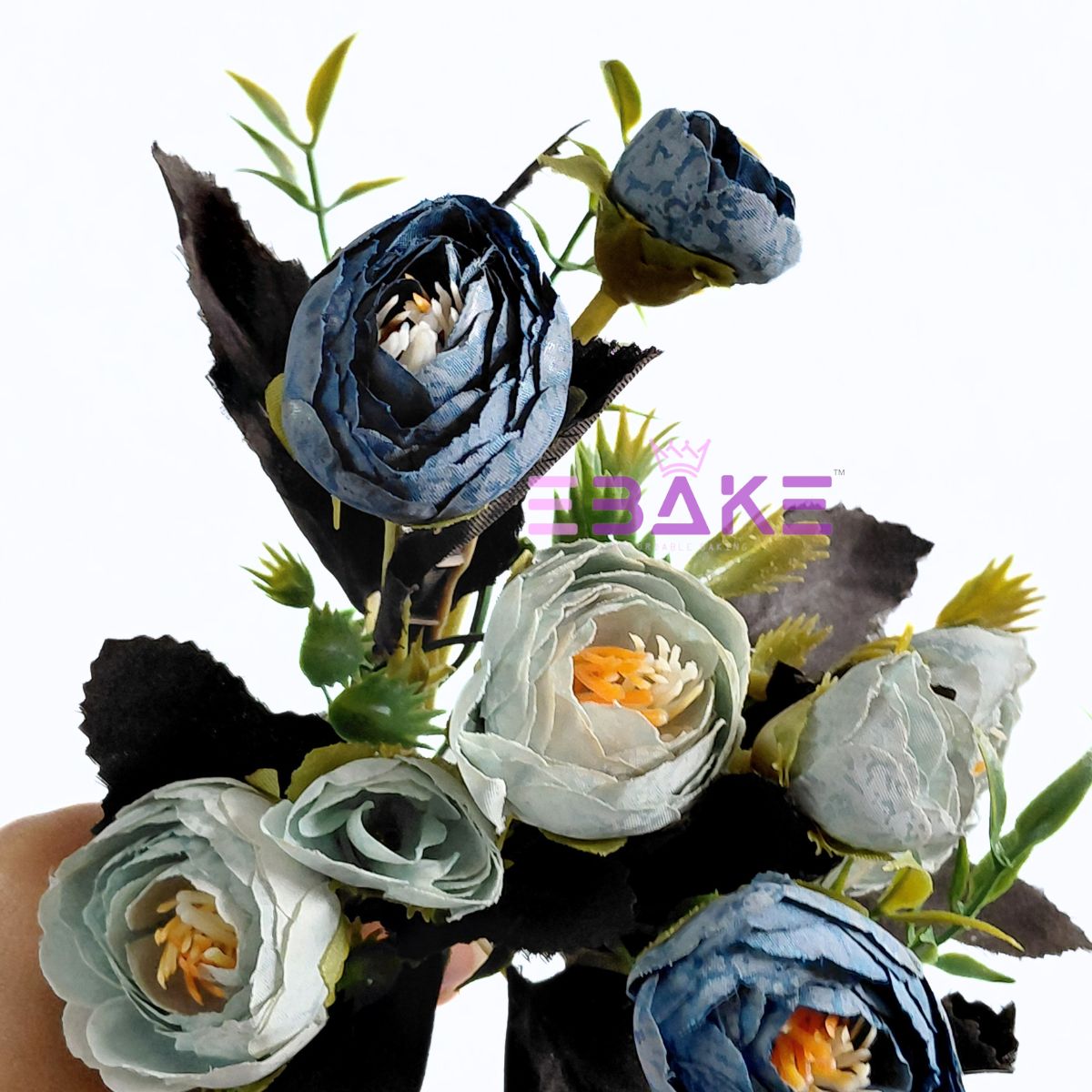 A1959 Peony Bunch With Fillers (Blue & Grey)