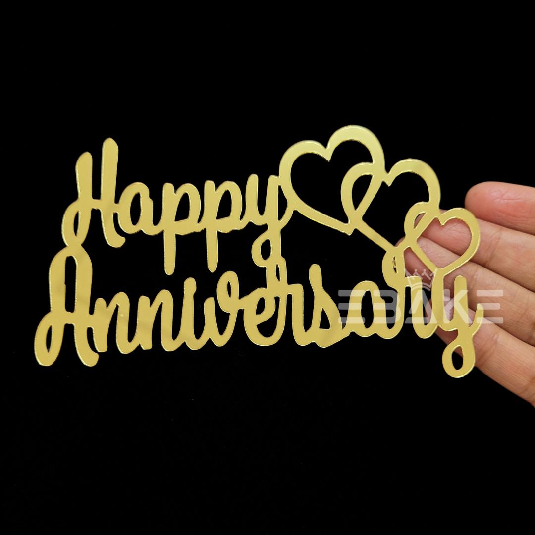 Happy Anniversary Cutout (Cake Charm)