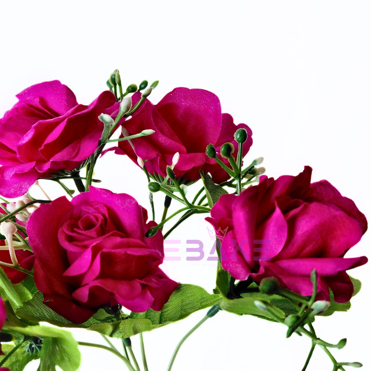 A1888 Pink Rose Bunch With Fillers (6 Roses & Fillers)