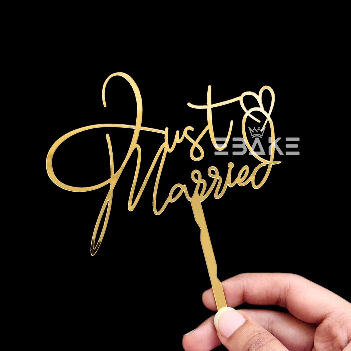 Just Married Cake Topper
