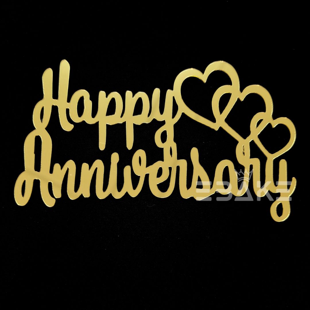 Happy Anniversary Cutout (Cake Charm)