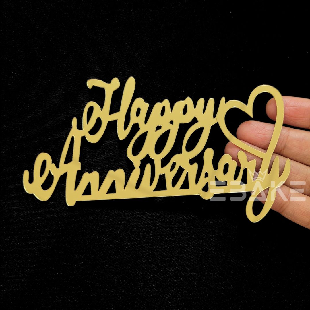 Happy Anniversary Cutout (Cake Charm)