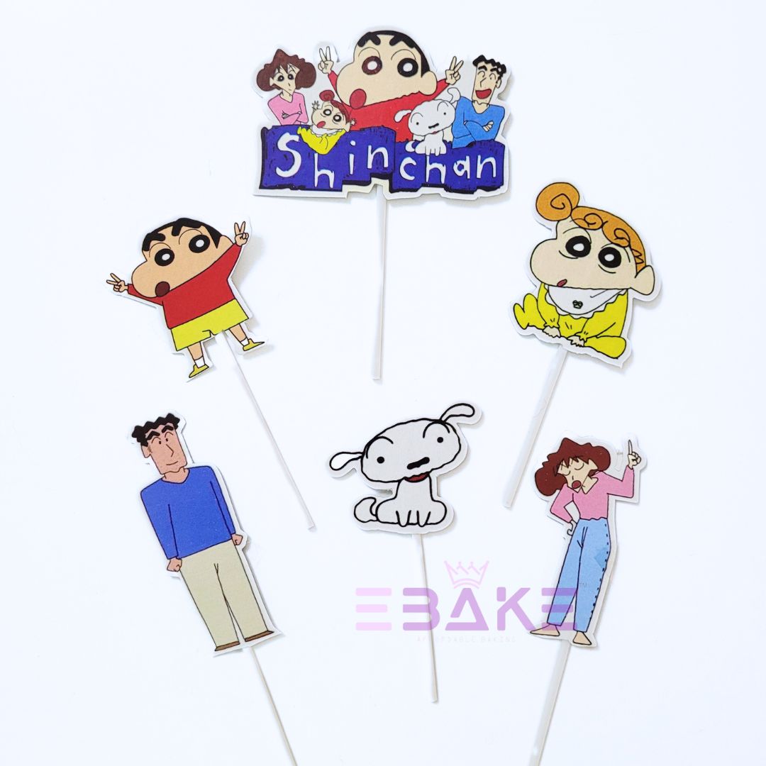 Shinchan Cartoon Theme Paper Topper Set