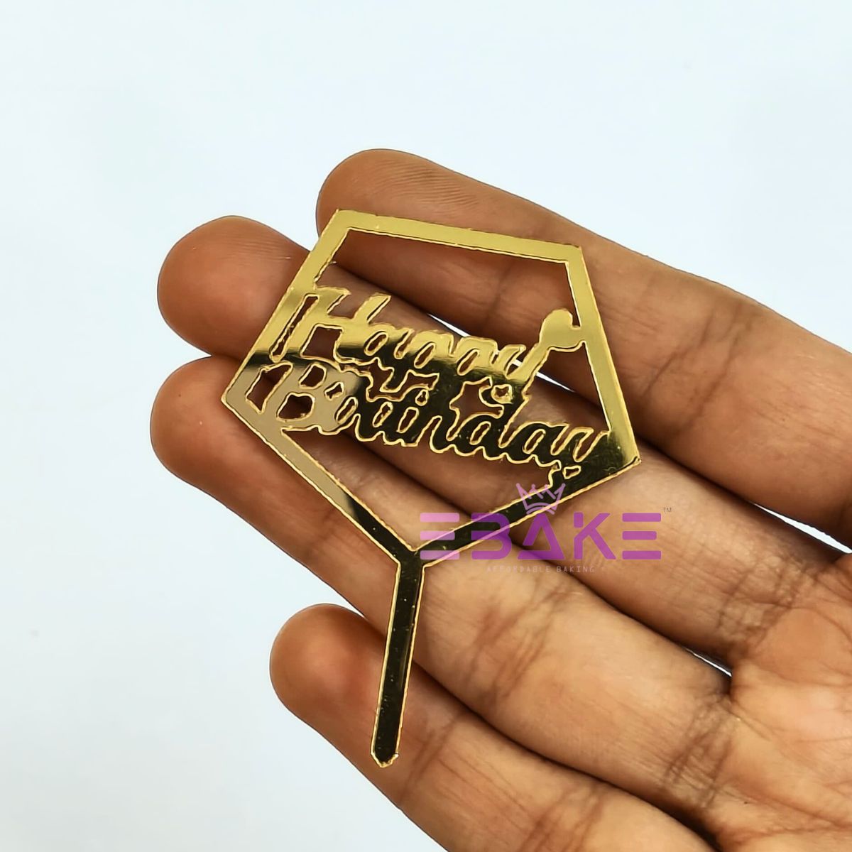 Happy Birthday Mini Topper- 2" (Set of 10 Pieces)