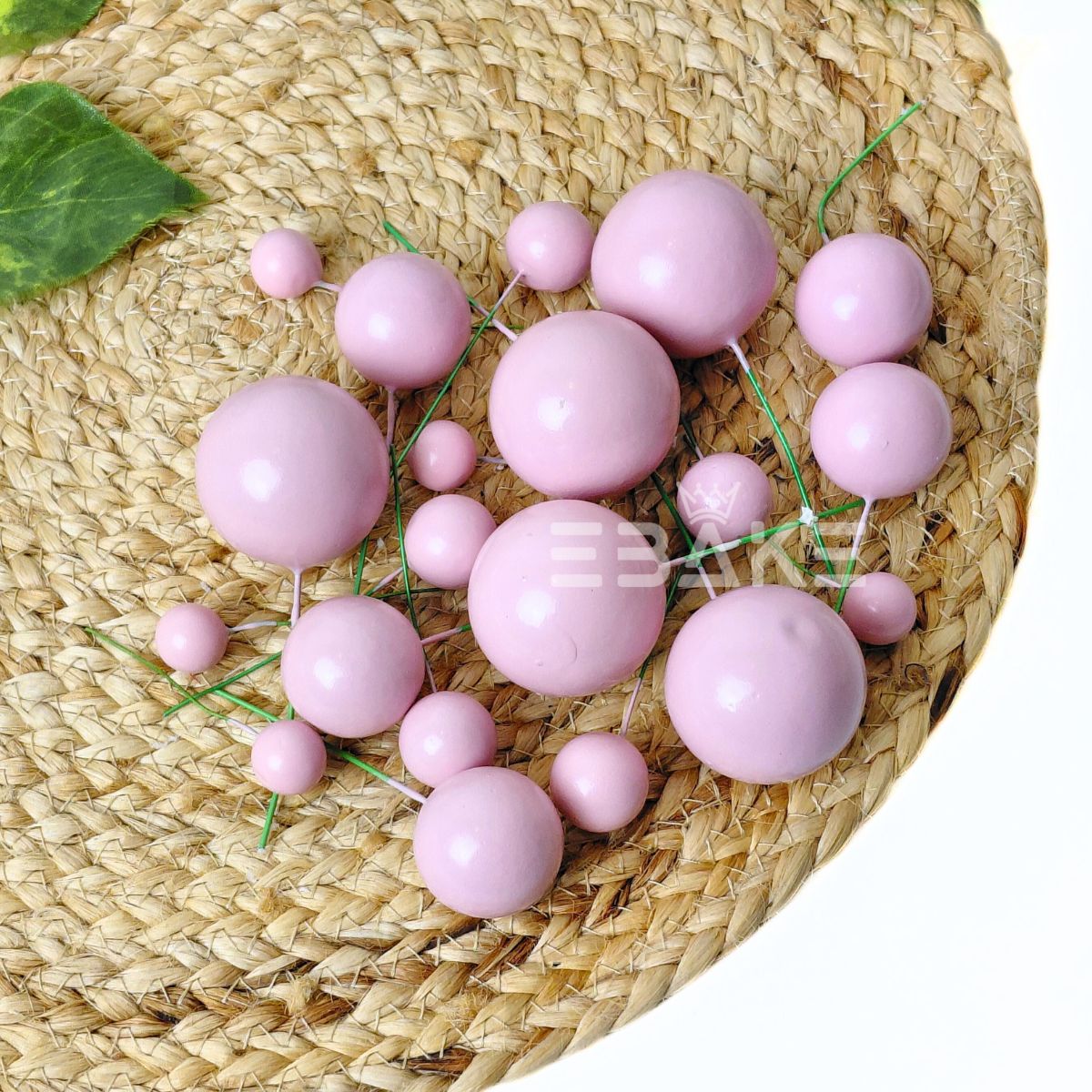 Nude Pink Faux Balls - Set Of 20 Pieces