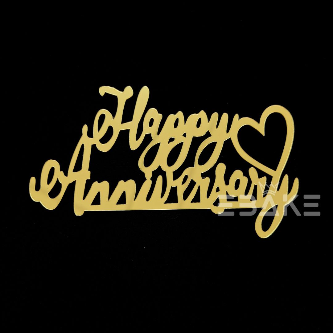 Happy Anniversary Cutout (Cake Charm)