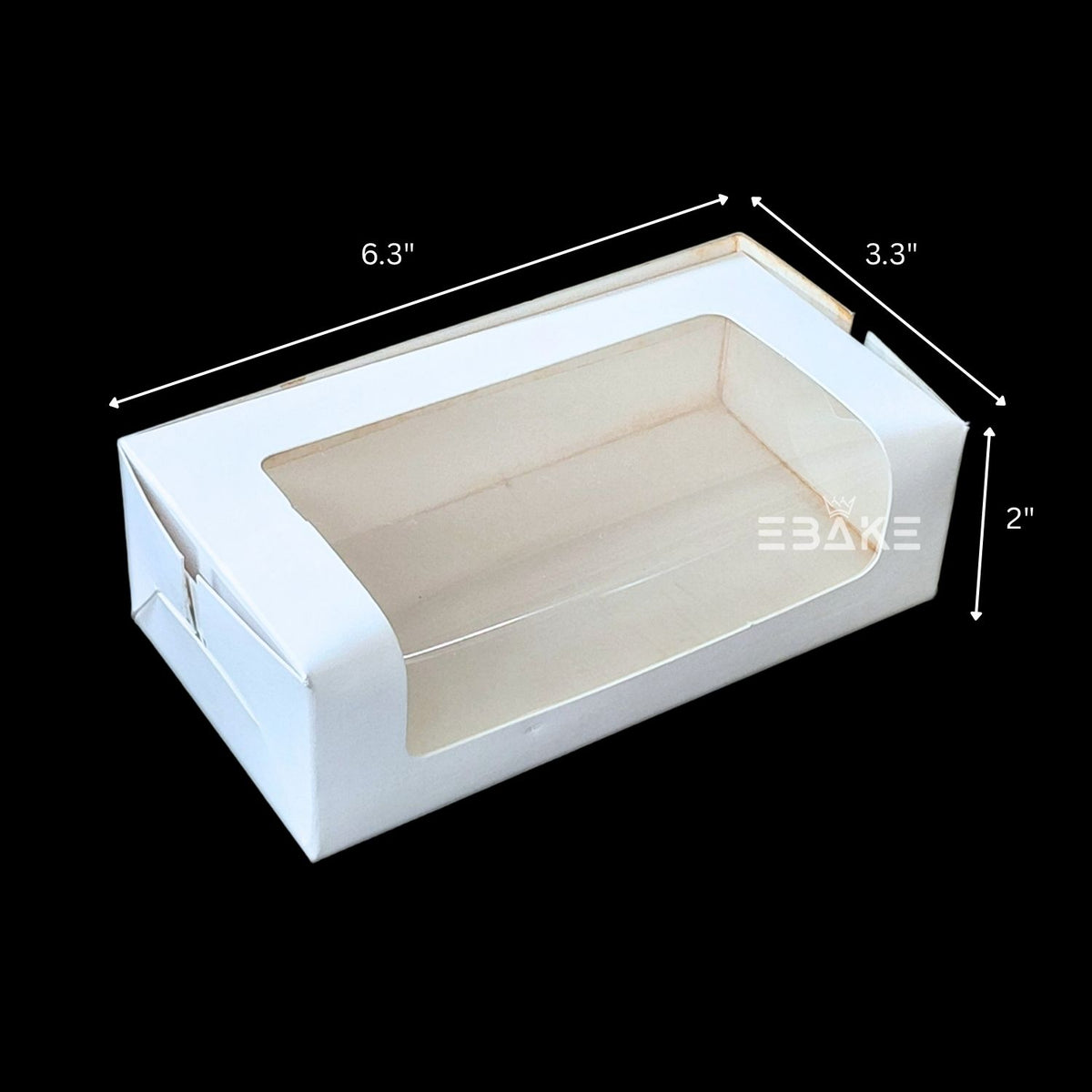 2 Piece Brownie Box White