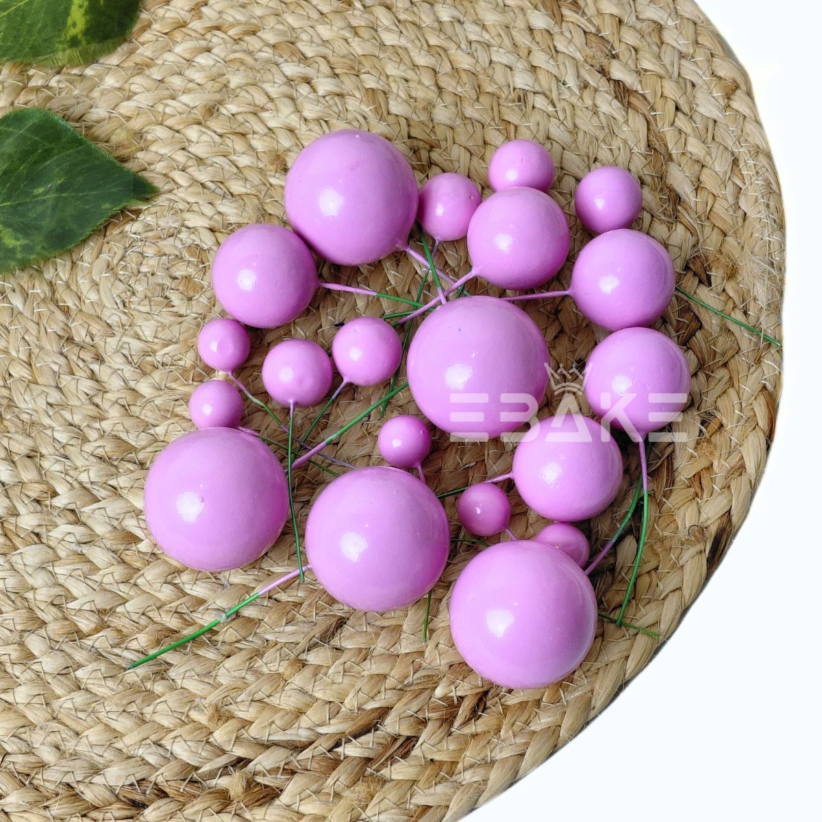 Spanish Pink Faux Balls - Set Of 20 Pieces