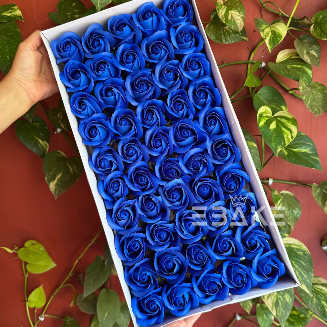 Scented Rose -Dark Blue Full Box (50 Pieces)