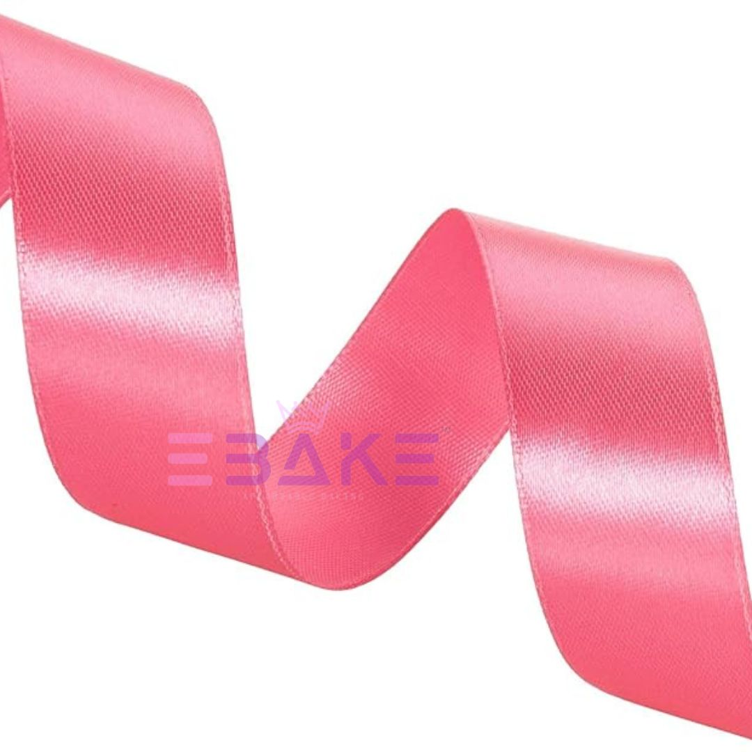 Bright Pink Satin Ribbon 1 Inch (Single Piece)