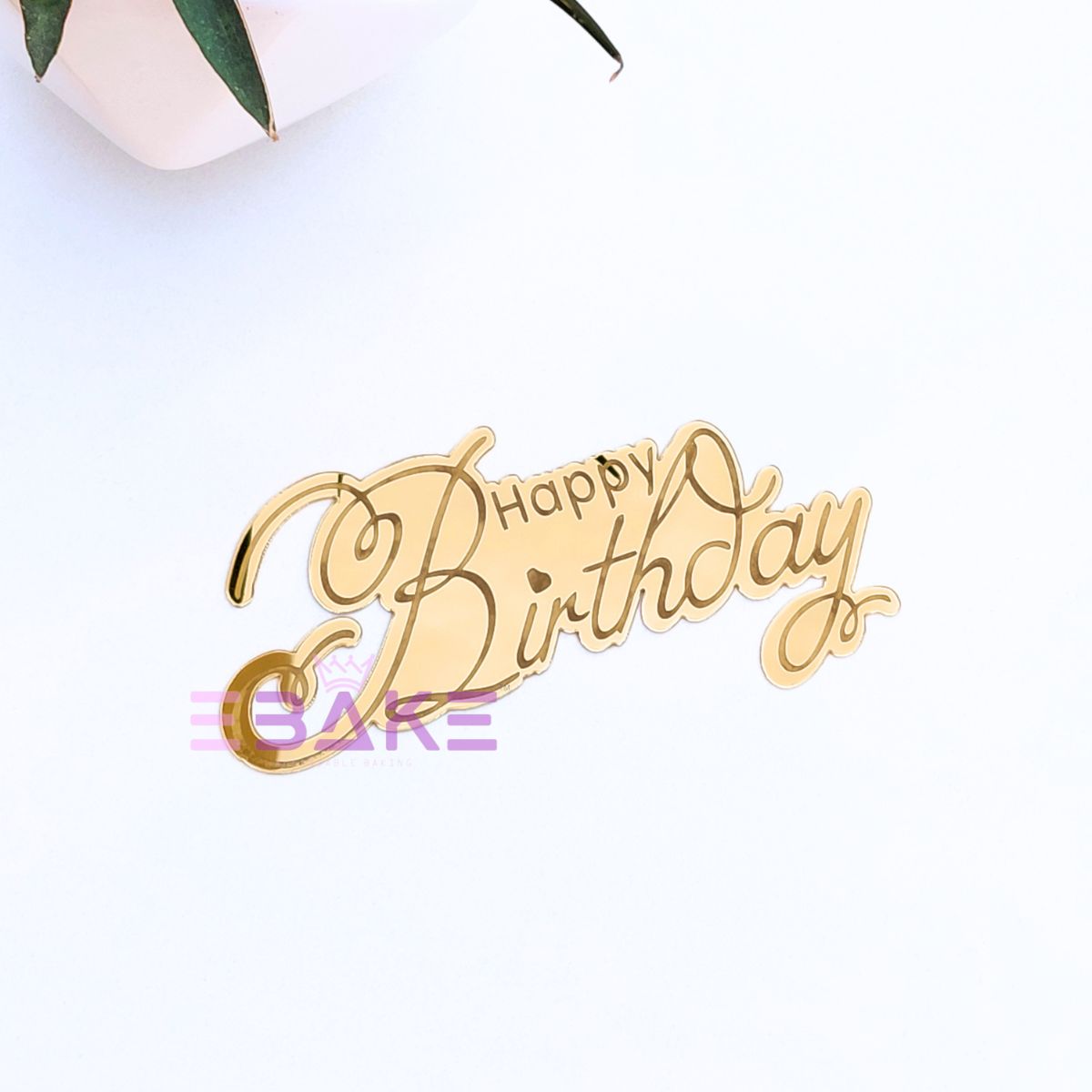 Happy Birthday Engraved Cutout (Set of 5)
