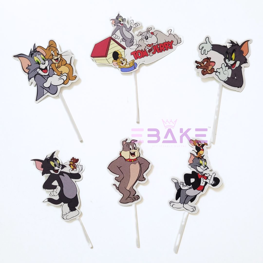Tom & Jerry Cartoon Theme Paper Topper Set