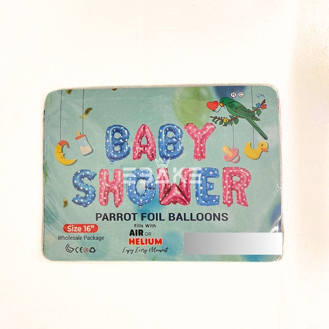 Baby Shower Foil Balloon Blue&Pink 16 Inch