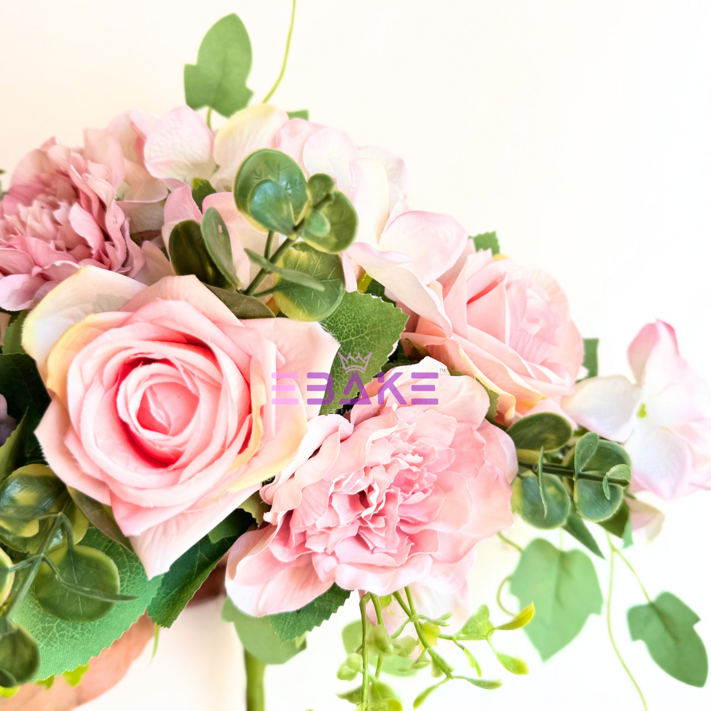 A1462 Premium Mixed Flower Bunch (Rose, Peony & Hydrangea With Fillers) Mauve Pink