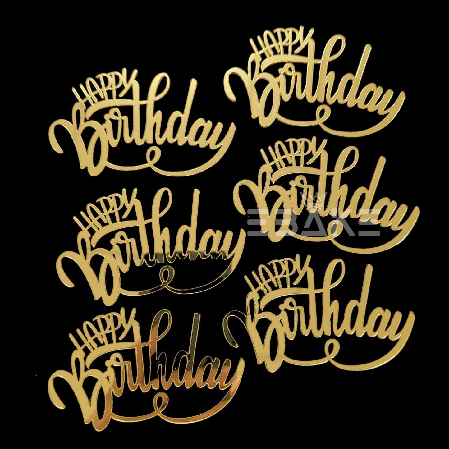 Mini Happy Birthday Cutout (Set Of 6)