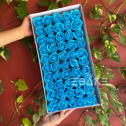 Scented Rose - Blue Full Box (50 Pieces)