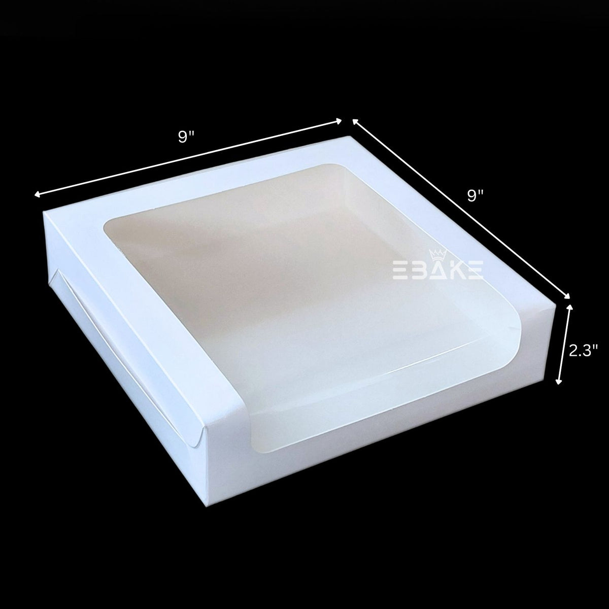 9 Piece Brownie Box White