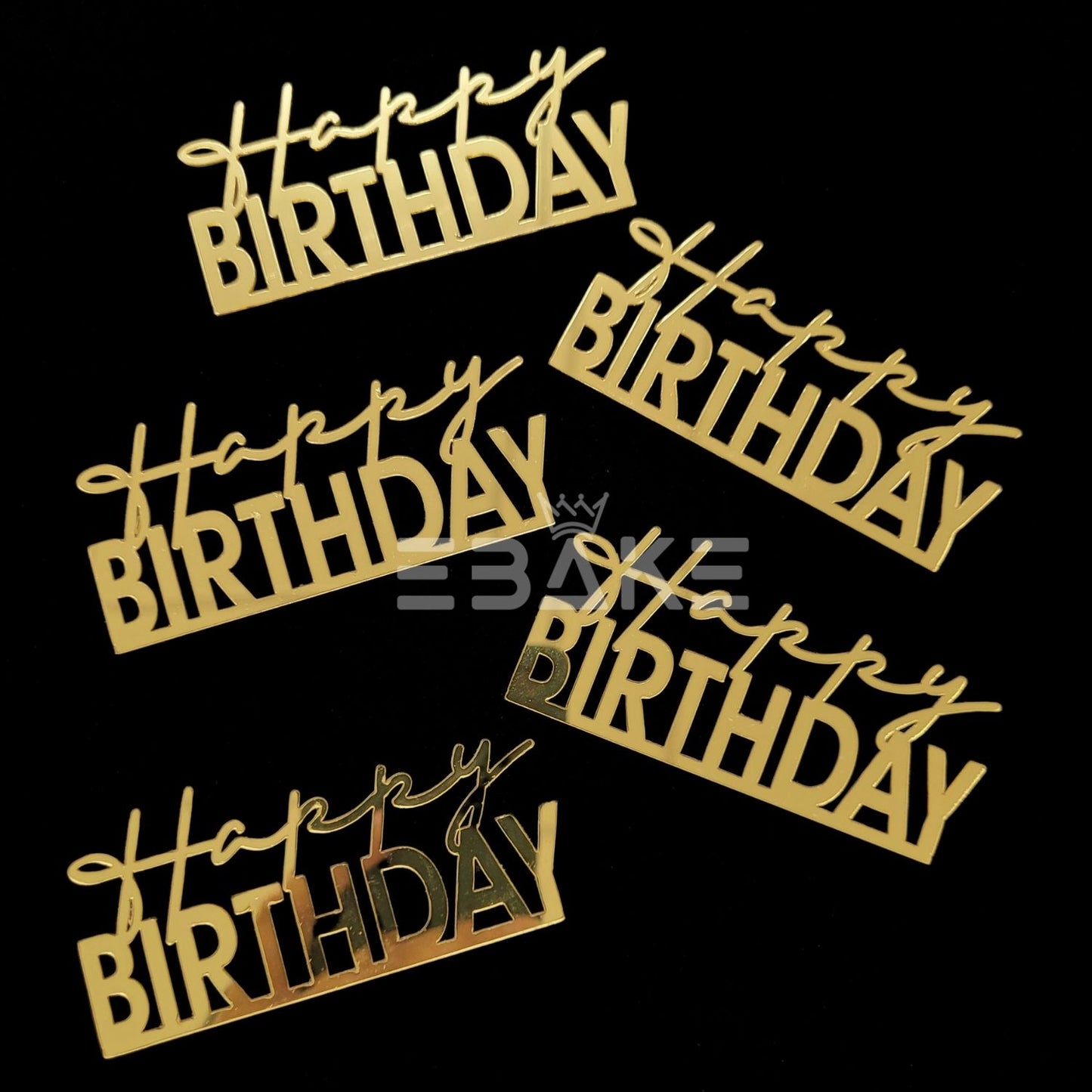 Mini Happy Birthday Cutout (Set Of 6)