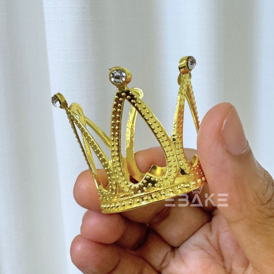 Mini Cake Crown - Gold
