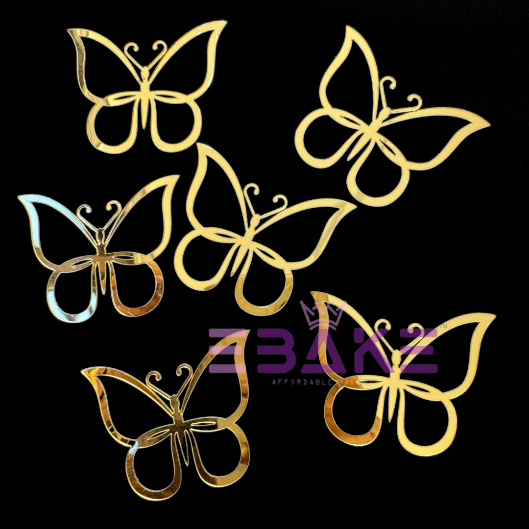 Acrylic Butterflies Set (6 Pieces)