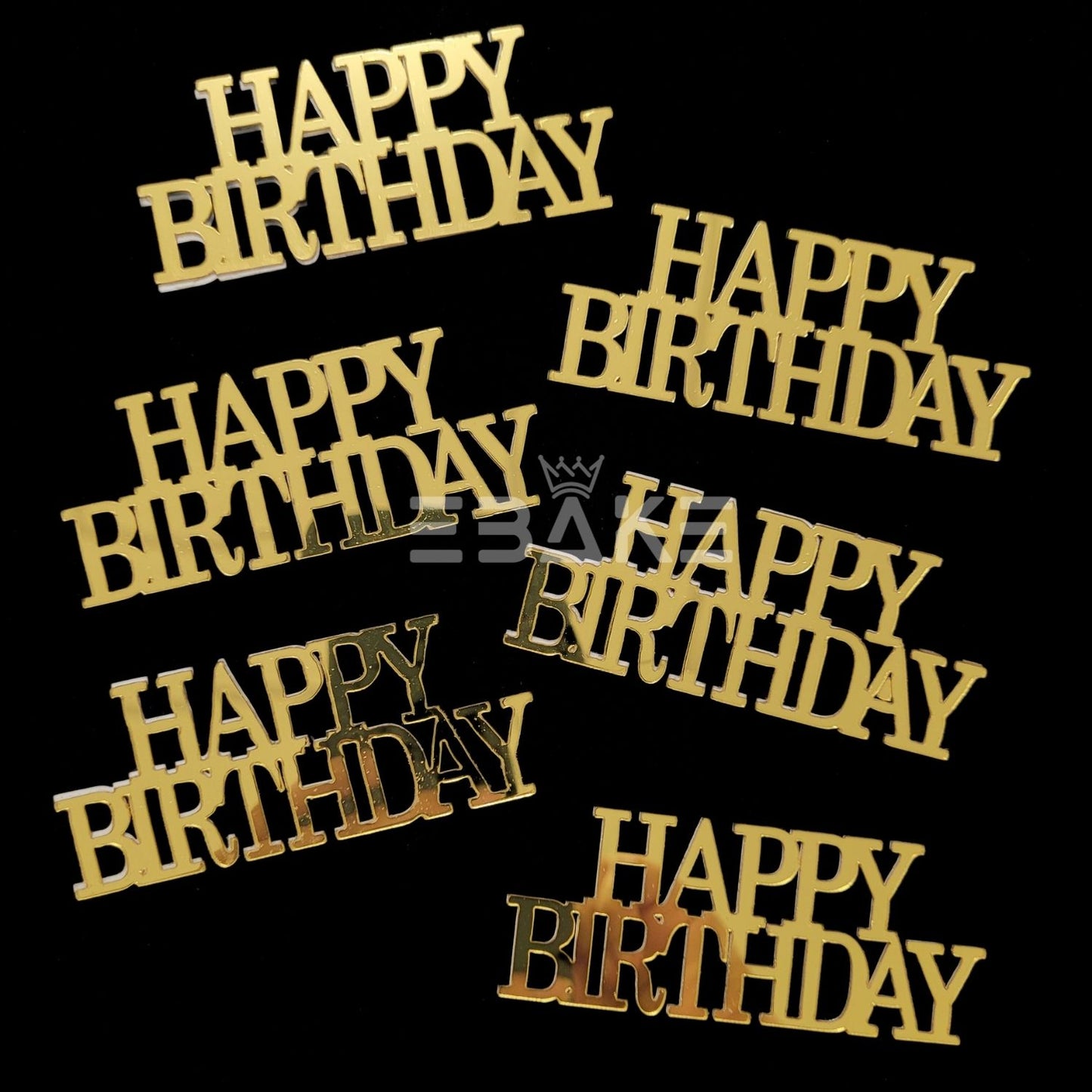 Mini Happy Birthday Cutout (Set Of 6)
