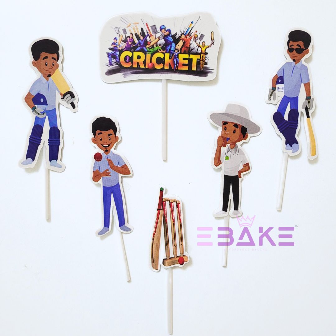 Cricket Theme Paper Topper Set
