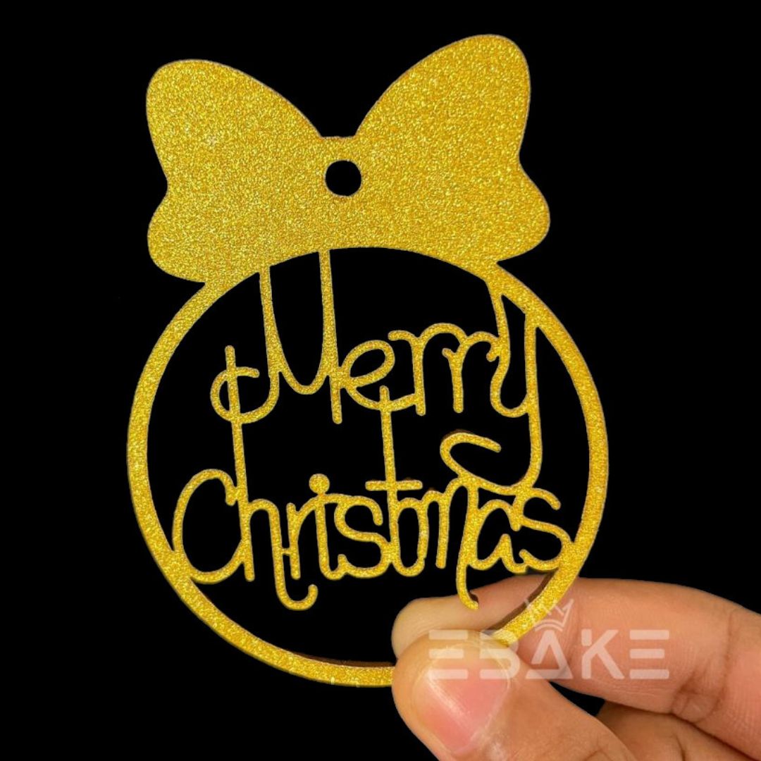 Merry Christmas Cutout 3 Inches (Set of 3 Pcs) MDF