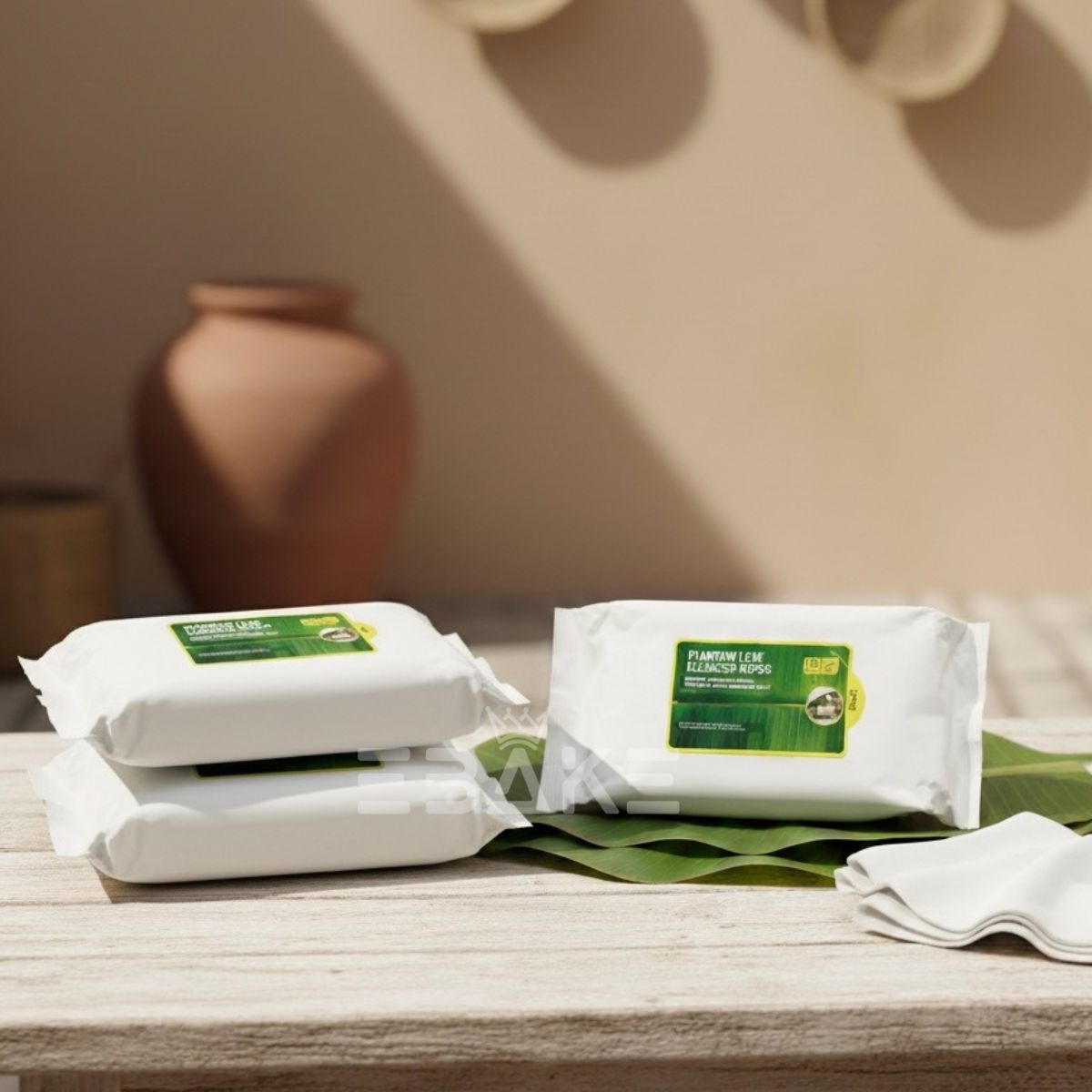 Disposable Bio Degradable Cleansing Wet Wipe (100 Wipes)