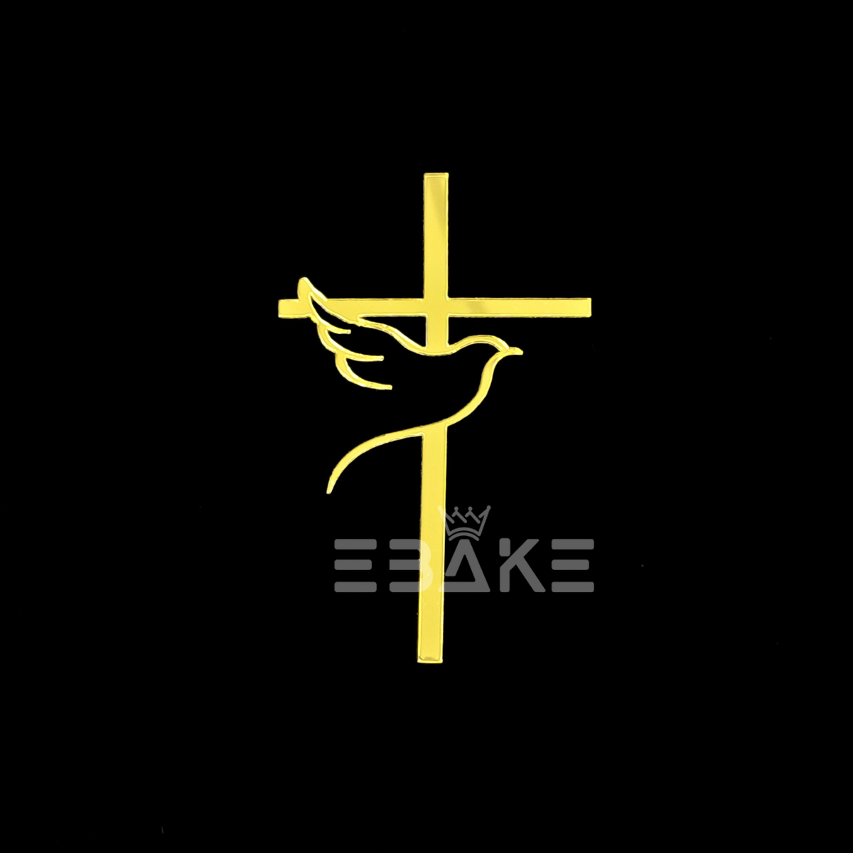 Cross Cake Topper for Baptism, First Holy Communion 3" (10 Pieces Set)