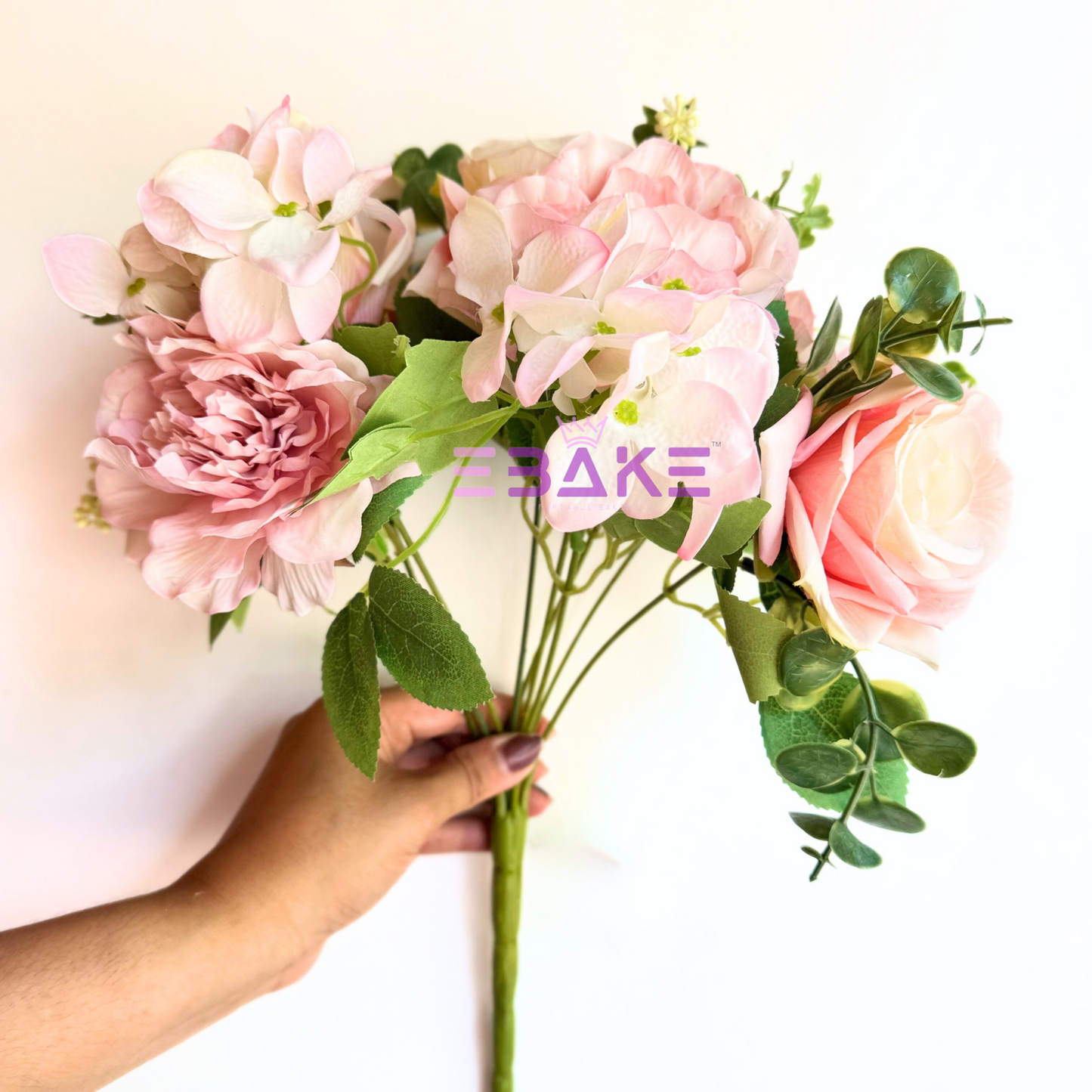 A1465 Premium Mixed Flower Bunch (Rose, Peony & Hydrangea With Fillers)