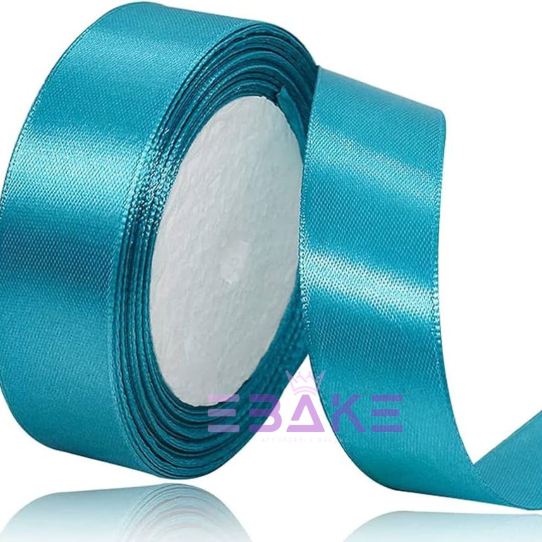 Blue Satin Ribbon 1 Inch (Single Piece)