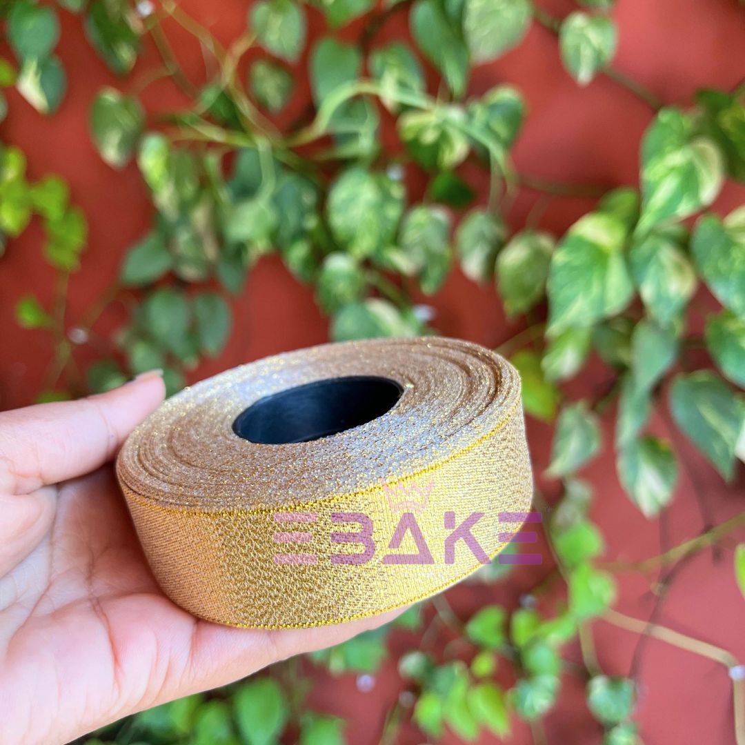 Golden Tissue Ribbon 1 Inch