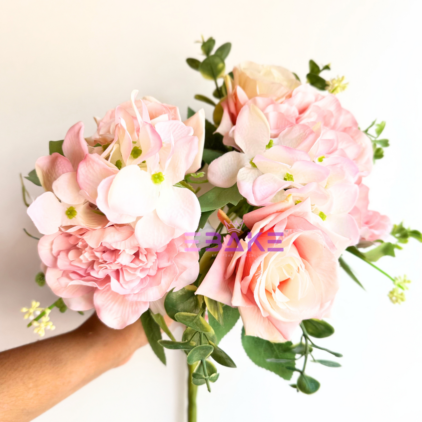 A1465 Premium Mixed Flower Bunch (Rose, Peony & Hydrangea With Fillers)