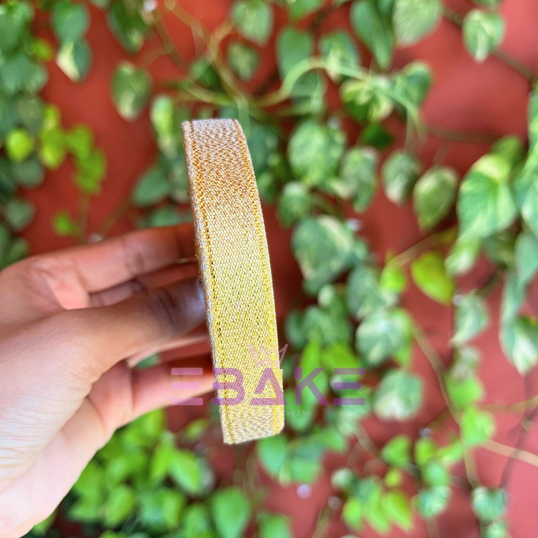 Golden Tissue Ribbon 0.5 Inch