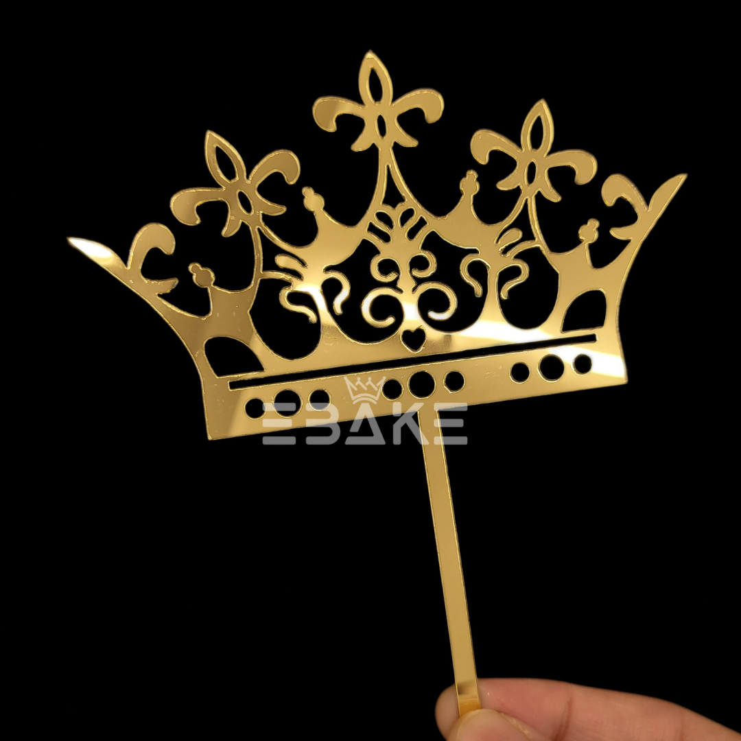 Crown Cake Topper Acrylic