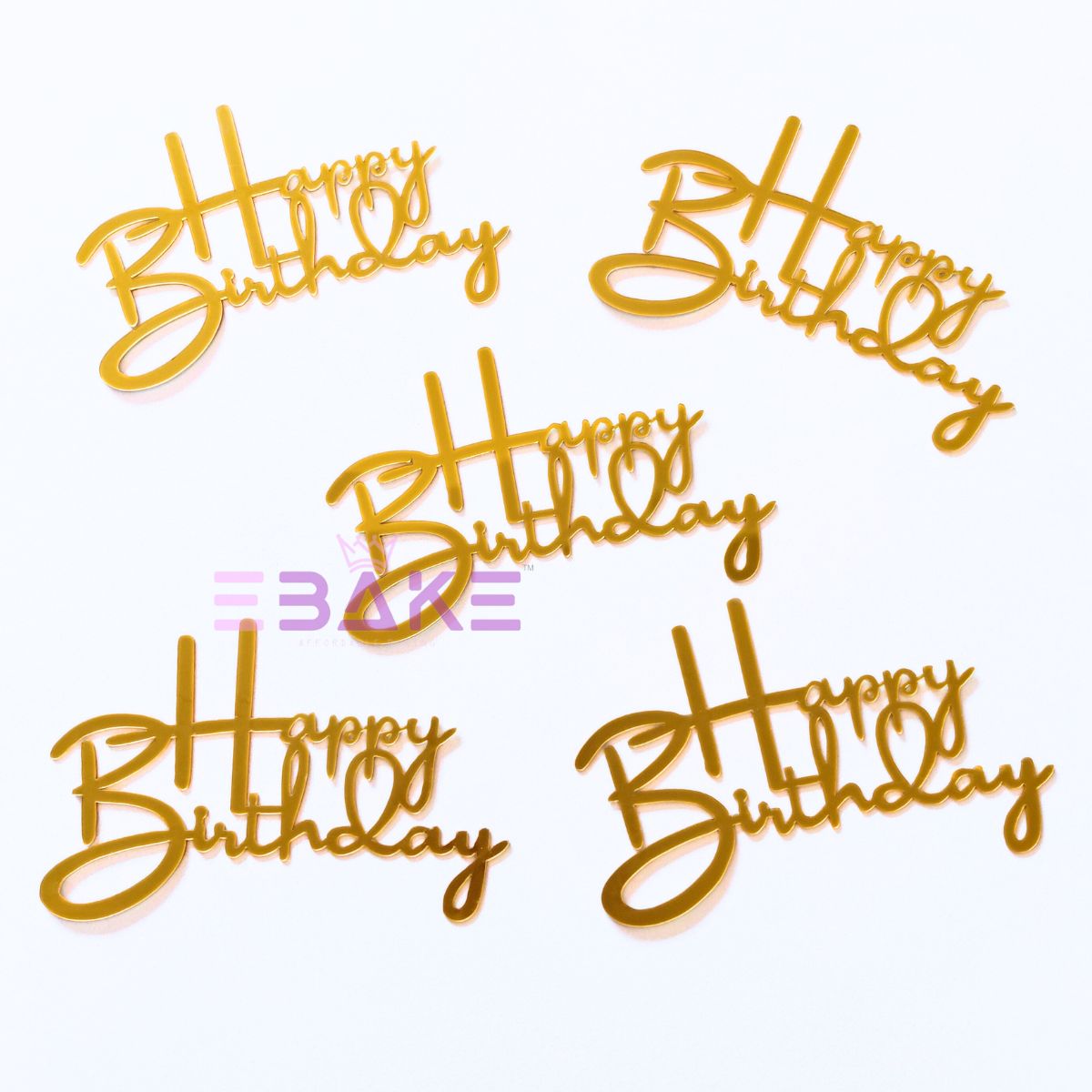Happy Birthday Cutout (Set of 10)