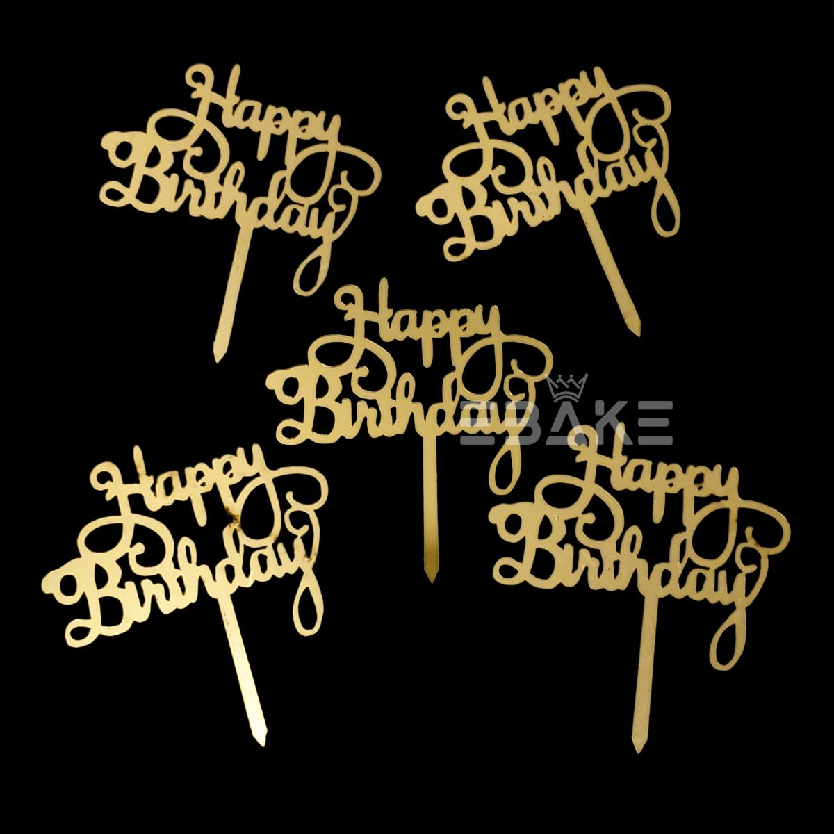 Happy Birthday Mini Topper (Set of 10 Pieces)
