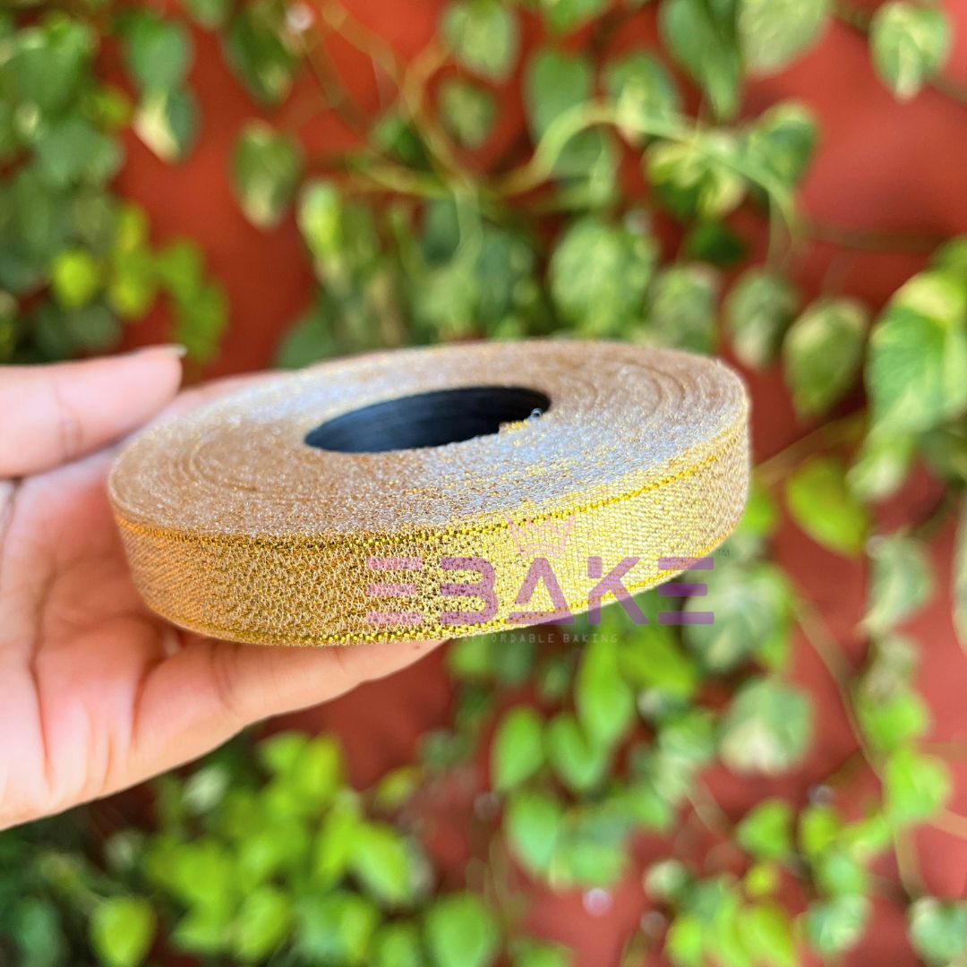 Golden Tissue Ribbon 0.5 Inch