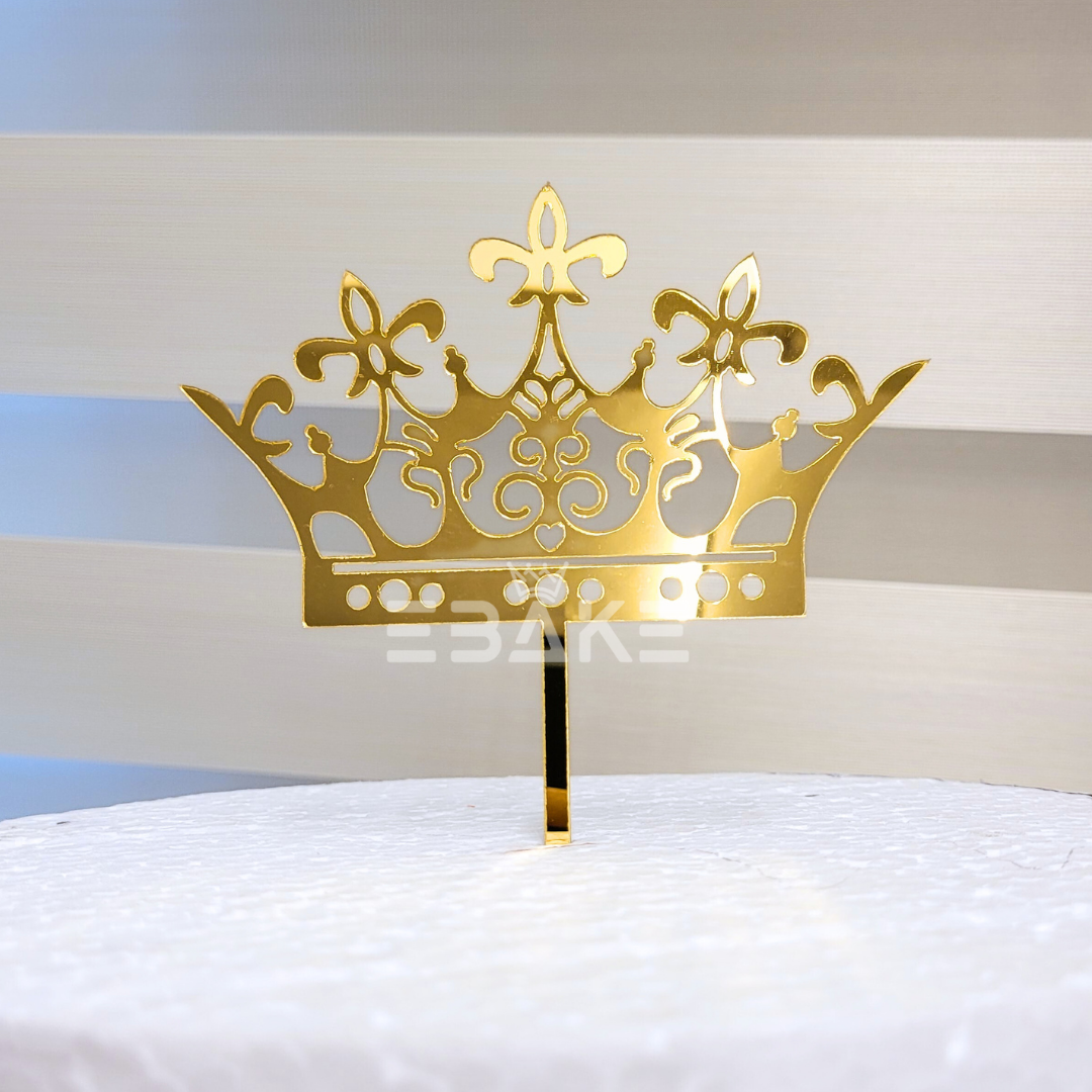 Crown Cake Topper Acrylic