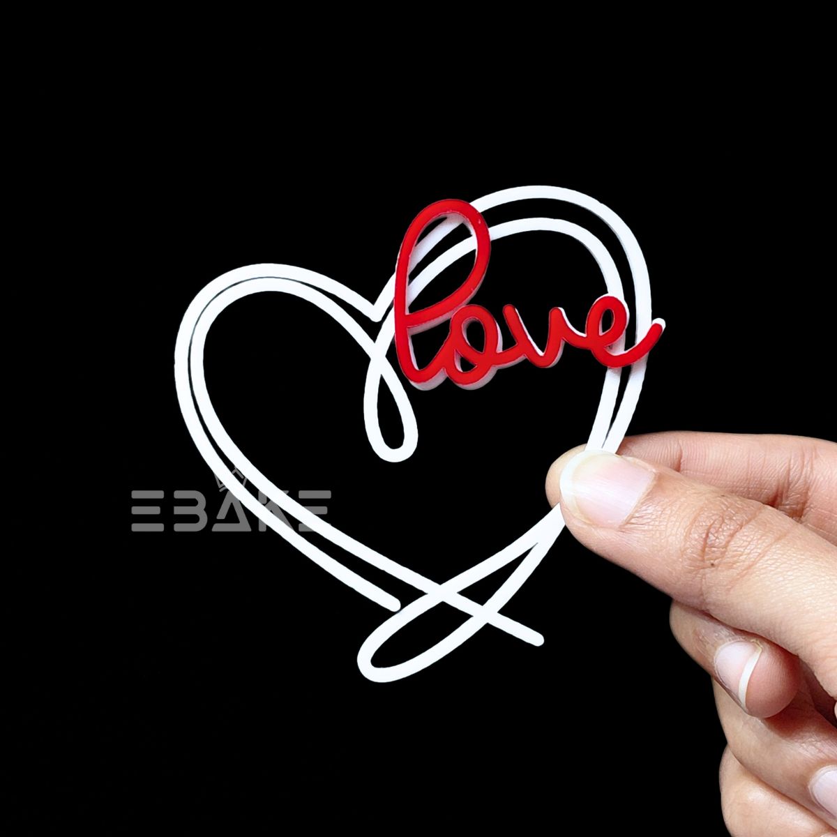 Love Charm/ Mini Cutout 3” Double Colour