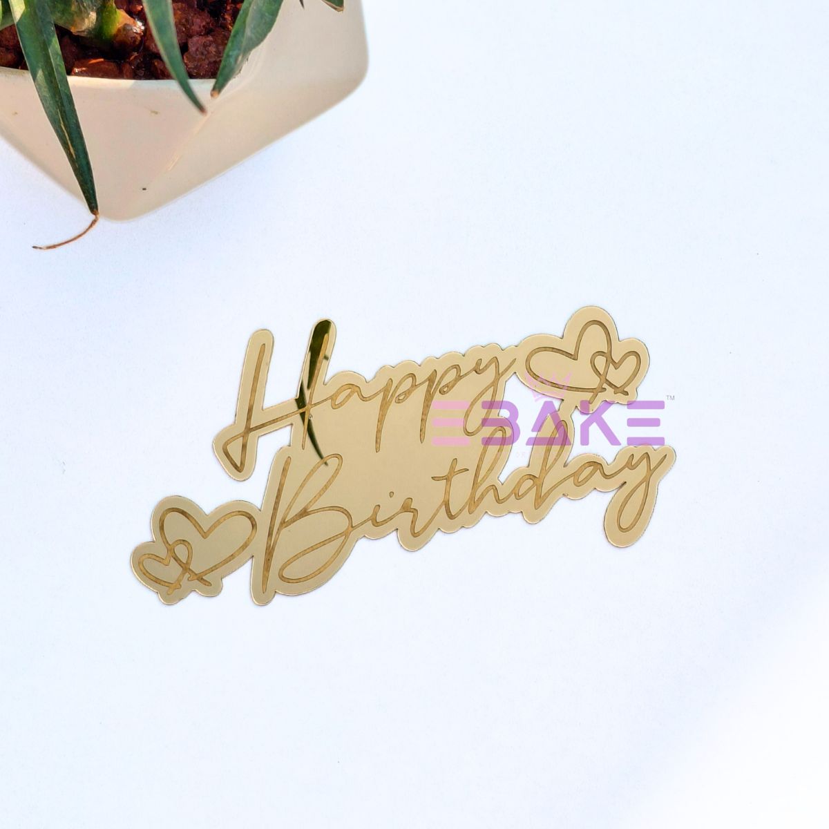 Happy Birthday Engraved Cutout (Set of 5)