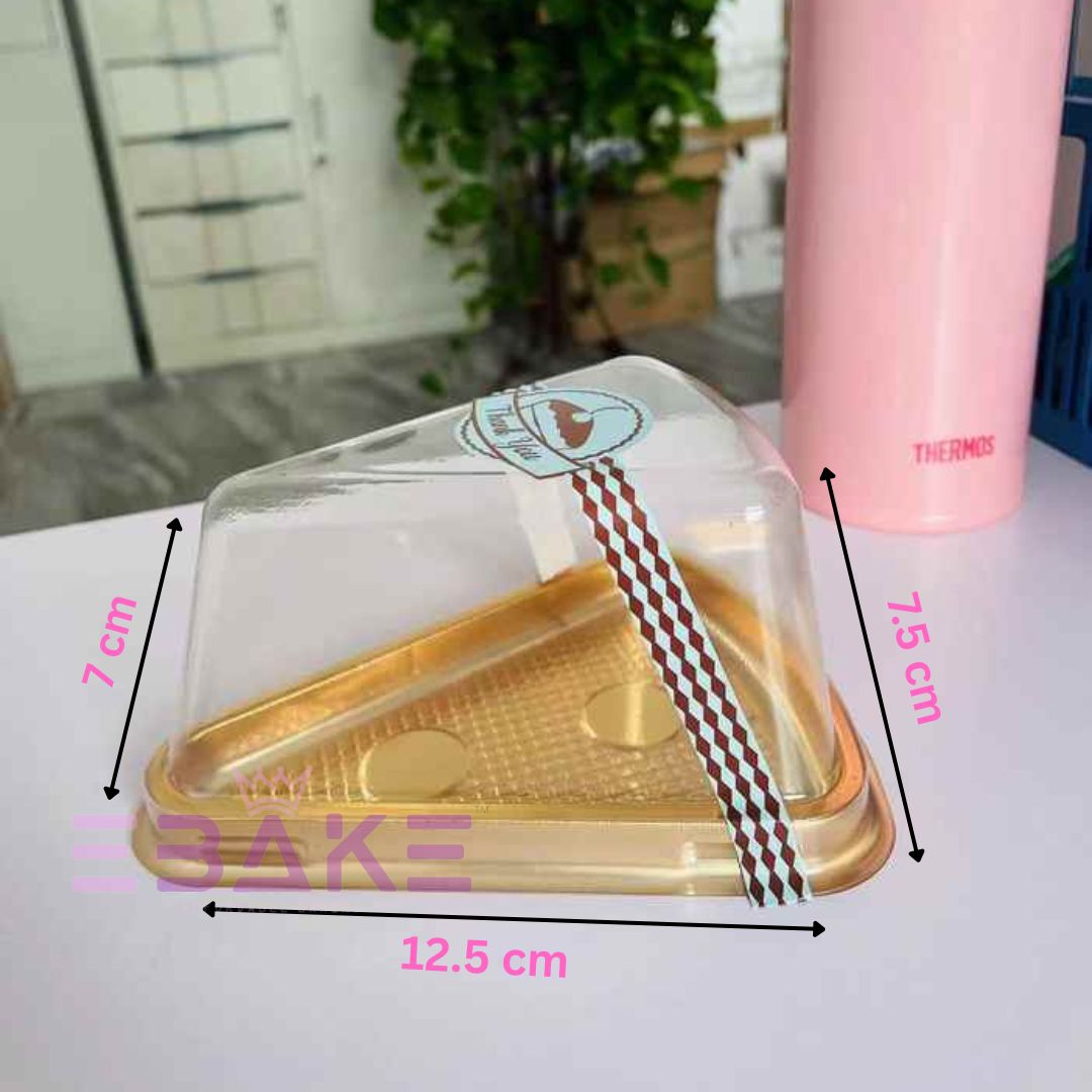 Triangle Cake Box/Pastry Box With Transparent Lid