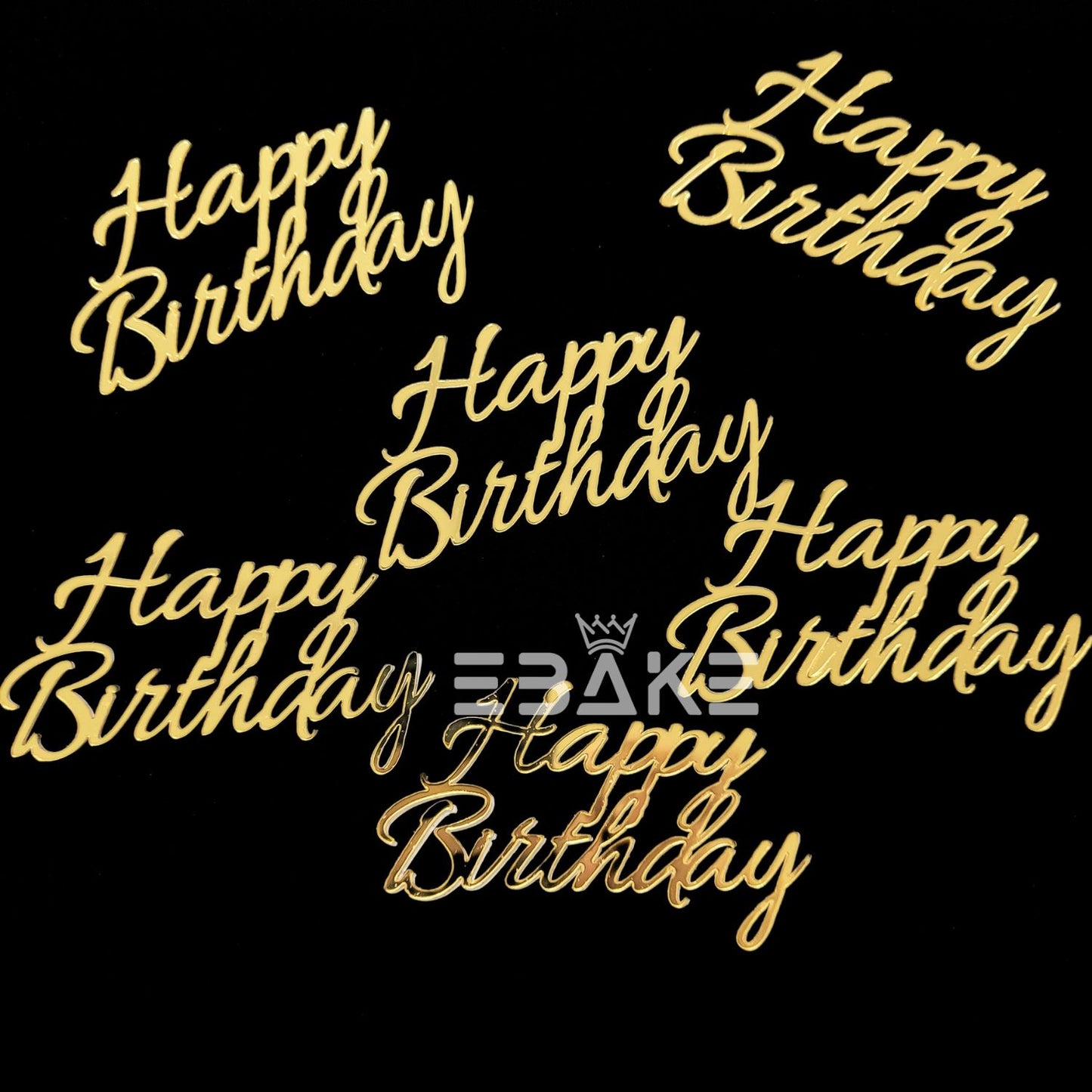 Mini Happy Birthday Cutout (Set Of 6)