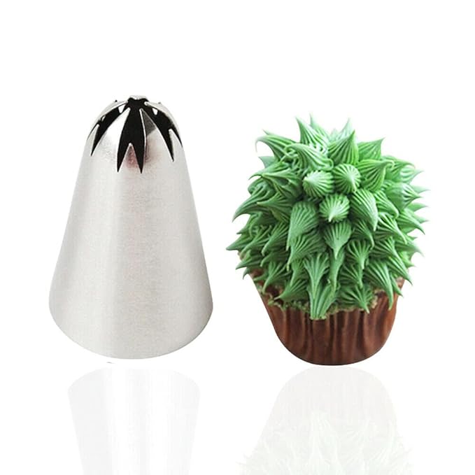 Stainless Steel Cake Decorating Nozzle / Pastry Icing Tip (2F Nozzle)