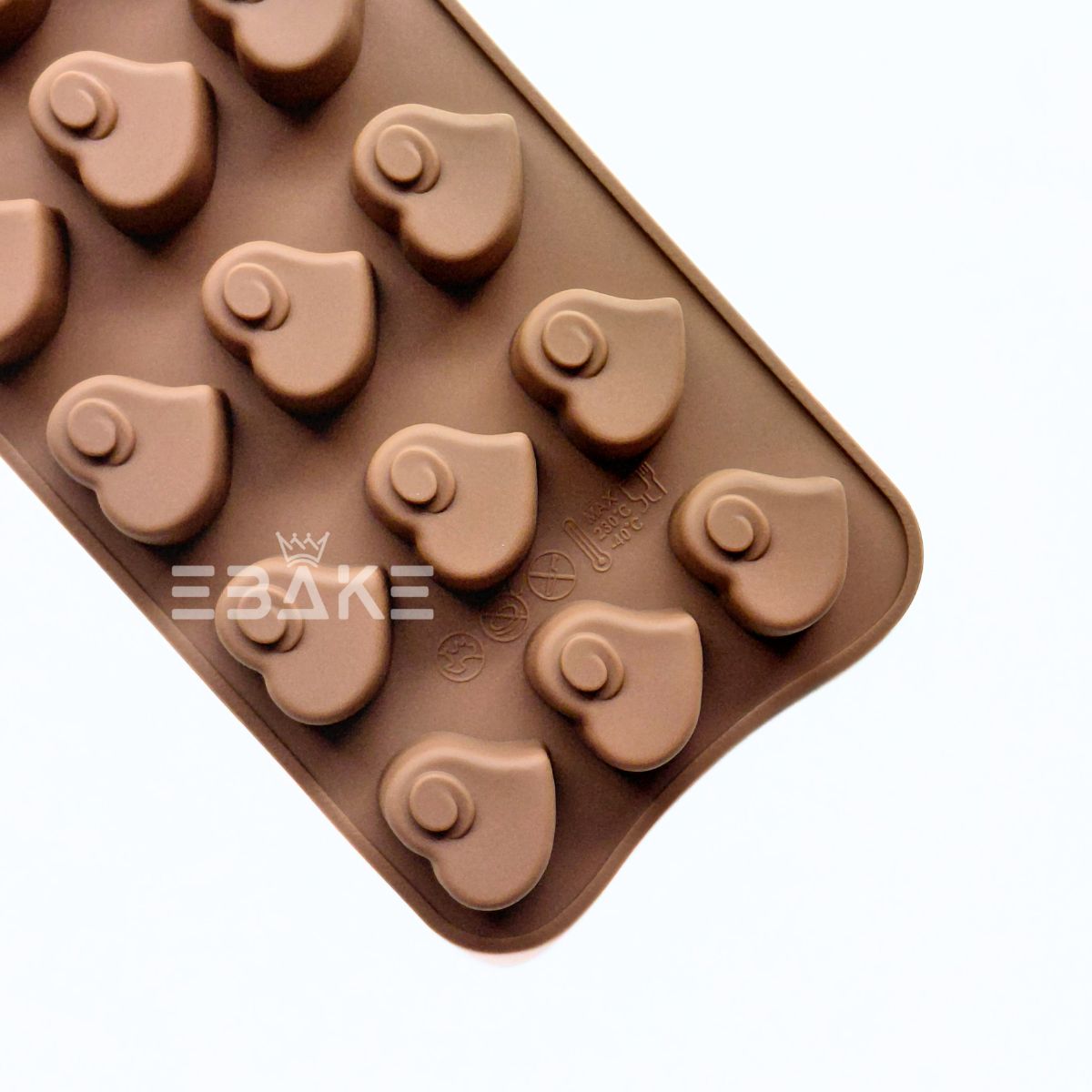 15 Cavity Heart Chocolate Silicone Mould