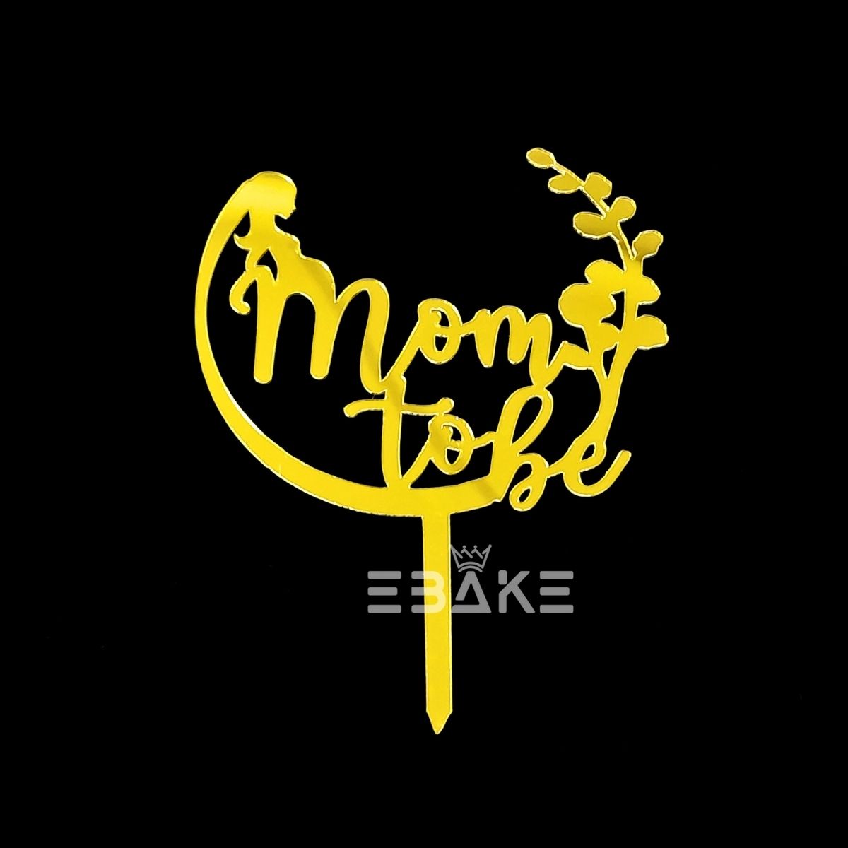 Mom To Be Cake Topper 4 Inch