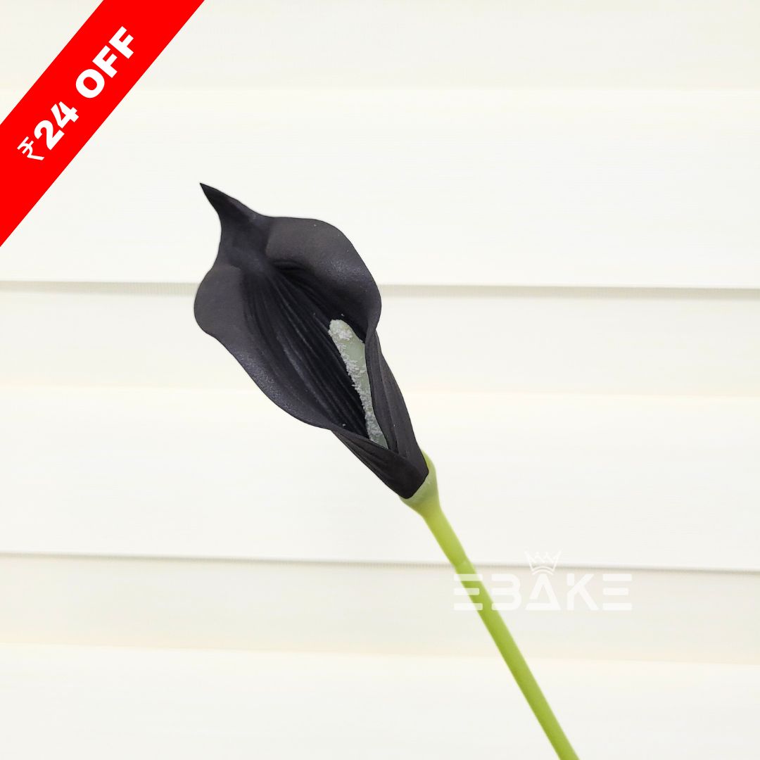 Artificial Calla Lily A859 Black (Single Piece)