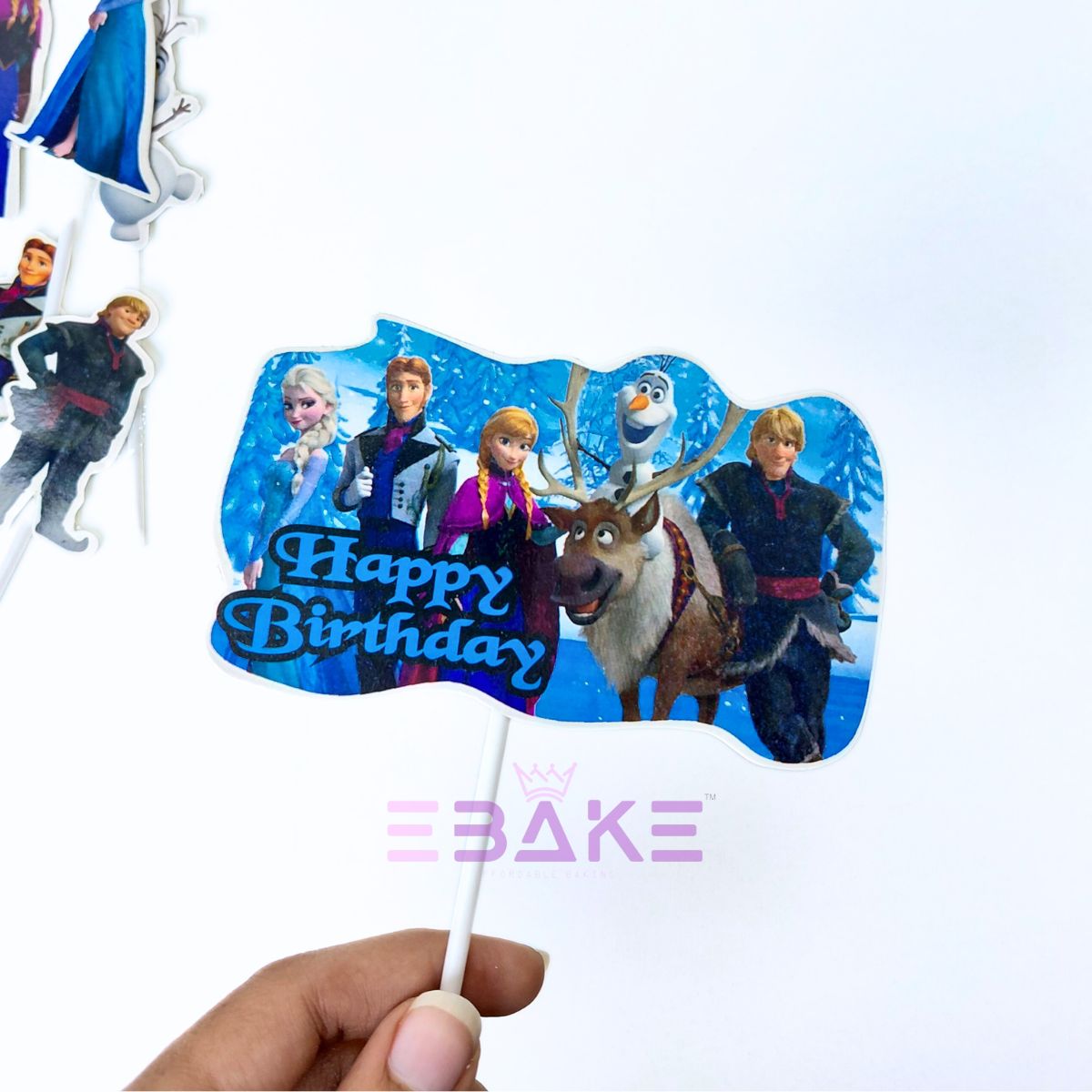 Frozen Cartoon Theme Paper Topper Set