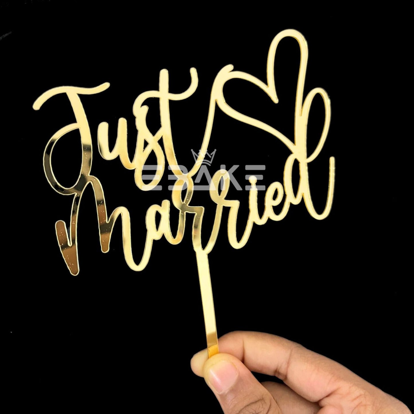 Just Married Cake Topper