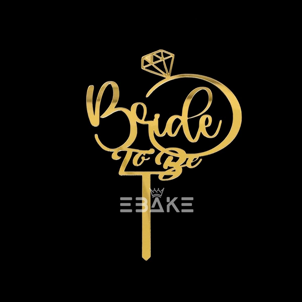 Bride To Be Cake Topper 4 Inch
